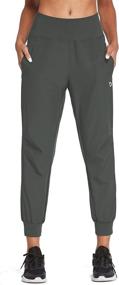 img 3 attached to 🩳 BALEAF Women's Quick Dry 7/8 High Waisted Running Pants Lightweight Athletic Sport Jogger Pants