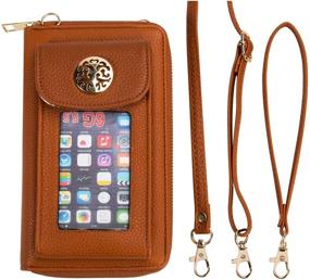 img 1 attached to 👜 Stylish Women's Crossbody Handbag with Phone Holder and Wallet Compartment