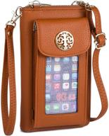 👜 stylish women's crossbody handbag with phone holder and wallet compartment logo