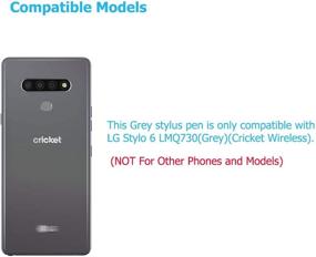 img 2 attached to Vimour Stylo 6 Stylus Pen Replacement Touch Pen Compatible With LG Stylo 6 LM-Q730 All Carriers (Gray)