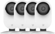 🏠 yi 4 шт. камера безопасности для дома: 1080p wifi умная внутренняя ip-камера с ночным видением, двусторонним аудио, детекцией движения, мобильным приложением - совместима с alexa и google логотип