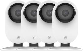 img 4 attached to 🏠 YI 4 шт. Камера безопасности для дома: 1080p WiFi умная внутренняя IP-камера с ночным видением, двусторонним аудио, детекцией движения, мобильным приложением - совместима с Alexa и Google