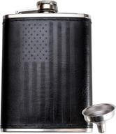 leather flask american home aggressive logo