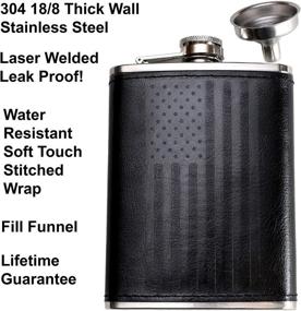 img 3 attached to Leather Flask American Home Aggressive