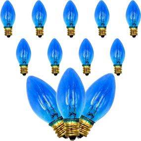 img 1 attached to 🕎 Menorah Glass Replacement Bulbs: Electric Hanukkah C7 1/2, 9ct Blue - Find the Perfect Replacement for Your Hanukkah Menorah