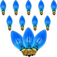 🕎 menorah glass replacement bulbs: electric hanukkah c7 1/2, 9ct blue - find the perfect replacement for your hanukkah menorah логотип