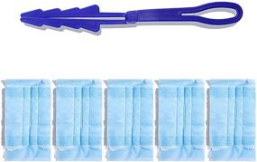 img 3 attached to 🧹 Dameid Dusters Electrostatic Duster Car & Keyboard Cleaner - Disposable, Feather, Leather, & Cobweb Duster (1 Handle, 5 Dusters)