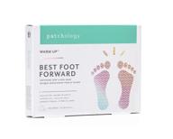 patchology best foot forward - foot and heel softening mask with shea butter and 👣 coconut oil - baby-soft and renewed skin treatment - foot masks for dry cracked feet (1 pack) logo