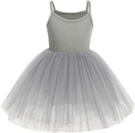 👗 feather ballerina dress for baby girl: ibtom castle kids swan princess dance costume for pageant, party, prom, birthday - short gown logo