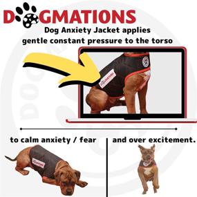 img 3 attached to DOGMATIONS Dog Anxiety Jacket Calming Coat: Vet-Recommended Stress Relief Vest for Large Dogs - Black