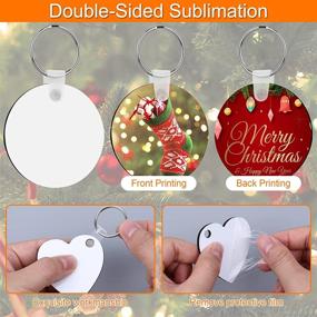 img 2 attached to Christmas Sublimation Keychains Kanzueri Double Side