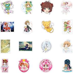 img 1 attached to 🌸 50pcs Pack of Waterproof Cardcaptor Sakura Stickers for Laptop, Skateboard, Snowboard, Car, Bicycle, Luggage - Japan Anime Cartoon Decals