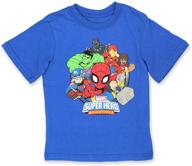 boys' clothing: marvel super adventures sleeve t-shirt - tops, tees & shirts for kids logo