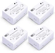🏡 bseed smart switch remote control, universal wireless 2.4 ghz wifi diy module for smart home automation solution with alexa/google home/ifttt/tuya compatibility (neutral wire required, no earth) - 4 pack логотип