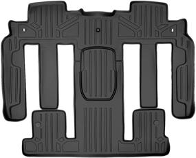 img 4 attached to SMARTLINER 2nd Row Black Floor Mat Set for Chevy Traverse, Buick Enclave, Saturn Outlook, GMC Acadia - Compatible with 2009-2017 Models