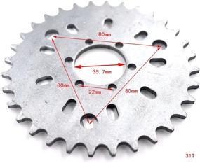 img 2 attached to 🚲 STHUS 415 Цепная звезда (седло) 32T - Надежное улучшение моторизованного газового велосипеда для двигателей 50cc, 60cc и 80cc