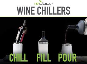 img 2 attached to 🍷 Premium Wine Cooler Set: Stainless Steel Bottle Cooler & 2 Insulated Tumblers - Keep Wine Perfectly Chilled, No Ice Needed!