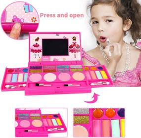img 3 attached to 💄 AMOSTING Pretend Makeup for Girls: Enhancing Their Cosmetic Playtime
