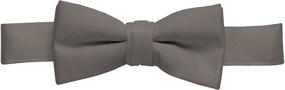 img 4 attached to 👔 Satin Solid Adjustable Pre Tied Boys' Accessories for HoldEm Brand