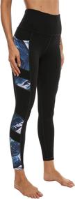 img 3 attached to Persit Pockets Waisted Leggings Athletic Sports & Fitness