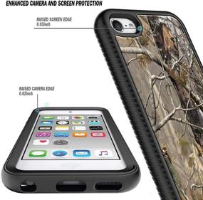 img 2 attached to Durable Camo iPod Touch Case with Built-in Screen Protector - Full-Body Protection for iPod Touch 7th/6th/5th Generation