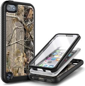 img 4 attached to Durable Camo iPod Touch Case with Built-in Screen Protector - Full-Body Protection for iPod Touch 7th/6th/5th Generation