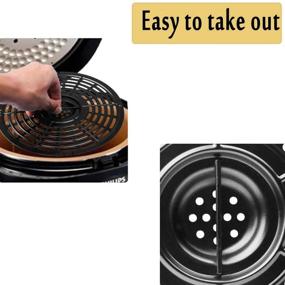 img 1 attached to 🍳 ZLY Air Fryer Replacement Grill Pan - Non-Stick Fry Pan For Power Dash Chefman, Dishwasher Safe (15.5cm) - Premium Air Fryer Accessories Crisper Plate