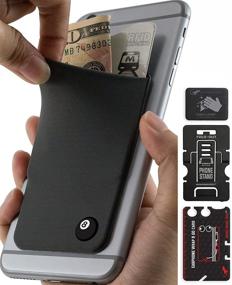 img 4 attached to 🎱 Gecko Travel Tech 8 Ball Phone Wallet Stick-On - Eight Ball Cell Phone Card Holder - Pool Table 8 Ball Credit Card Holder for Mobile Phone - Billiards Cash and Card Holders - 8 Ball