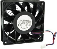 highfine 12cm 120mm 200cfm 4000rpm dc 12v 3-pin 3-wire cpu cooling fan ffc1212de for pc computer case with finger guard grill logo