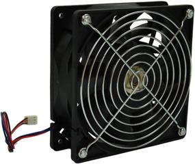 img 3 attached to Highfine 12cm 120mm 200CFM 4000RPM DC 12V 3-Pin 3-Wire CPU Cooling Fan FFC1212DE for PC Computer Case with Finger Guard Grill