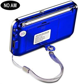 img 3 attached to 📻 YMDJL Portable FM Radio: Mini Digital Radio Player with Speaker, SD/TF Card & USB Support - Auto Scan Save, No AM (Blue)