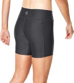 img 2 attached to 🩳 Women's UV Skinz Active Shorts in Black - Size L (Large) - Women's Clothing
