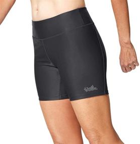 img 3 attached to 🩳 Women's UV Skinz Active Shorts in Black - Size L (Large) - Women's Clothing