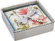 🐉 dragonfly mariposa beaded napkin box: enhance your table décor with style логотип