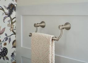 img 3 attached to 🛁 Moen Belfield 9-Inch Brushed Nickel Hand Towel Bar, 12, Bathroom