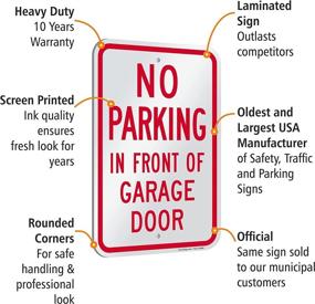 img 1 attached to Revolutionize Parking with the SmartSign Aluminum Front Garage Solution