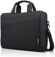 lenovo t210 shoulder bag: sleek and durable 15.6-inch laptop or tablet bag, water-repellent fabric, lightweight toploader, perfect for business or school, gx40q17229, black logo