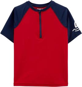 img 1 attached to 👕 Stay protected with OshKosh B'Gosh Boys' Rash Guard - Ultimate Sun Defense for Active Boys