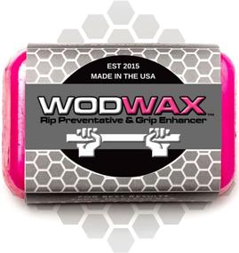 img 4 attached to 💪 WodWax: The Ultimate CrossFit Bar Grip Solution for Enhanced Performance, Grip Enhancement, No-Slip Alternative to Grip Tape, Chalk, and Gloves, Hand Protection & Improved Technique, Suitable for Home and Gym Workouts, Weightlifting Enthusiasts, Effortless Cleaning, Compact 60g Bar