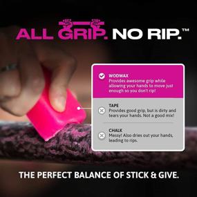 img 1 attached to 💪 WodWax: The Ultimate CrossFit Bar Grip Solution for Enhanced Performance, Grip Enhancement, No-Slip Alternative to Grip Tape, Chalk, and Gloves, Hand Protection & Improved Technique, Suitable for Home and Gym Workouts, Weightlifting Enthusiasts, Effortless Cleaning, Compact 60g Bar