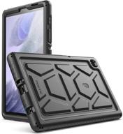 🐢 rugged turtleskin case for galaxy tab a7 lite 8.7 inch (sm-t220/t225/t227), protective silicone cover with drop protection, shockproof & kid-friendly, black logo