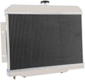 img 2 attached to 🔥 High-performance 52MM 3-Row Core Aluminum Radiator with Dual 12-Inch Fans and Shroud for Jeep CJ5 CJ6 CJ7 1972-1986, Cherokee J10 Commando 1973-1975