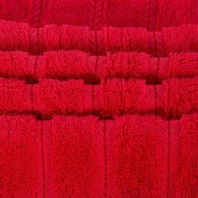 img 2 attached to Experience Unmatched Comfort with Comfort Realm Ultra Soft Towel Set - Combed Cotton 600 GSM 100% Cotton (Red, Set of 4 Bath Towels)
