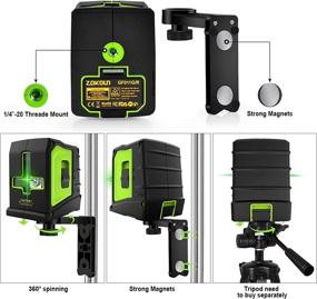 img 2 attached to 🔩 Enhance Your Accuracy and Precision with the Zokoun Leveling Vertical Horizontal Magnetic Tool
