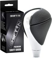 🚗 enhance your lexus driving experience with shiftin black leather chrome gear shift knob stick shifter logo
