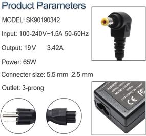 img 3 attached to High-Quality 65W PA-1650-01 AC Adapter Charger for Asus X551 X551M X551CA X551MA; Compatible with Asus AD887320 ADP-65DW B ADP-65GD B ADP-65NH A EXA0703YH PA-1650-66 PA-1650-78 SADP-65NB AB 19V/3.34A