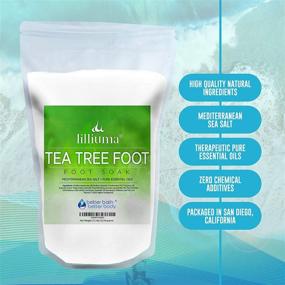 img 3 attached to 🌿 Revitalizing Tea Tree Foot Soak: 40 Ounces of Mediterranean Sea Salt with Lavender, Tea Tree, and Eucalyptus Essential Oils - Natural Ingredients for Ultimate Refreshment