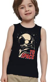 img 3 attached to 🦖 V GRIN Dinosaurs Astronaut Boys' Clothing: Undershirts, Tops, Tees & Shirts