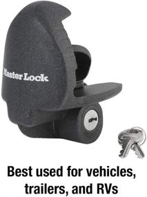 img 1 attached to Черный универсальный замок для прицепного устройства - Master Lock 379ATPY