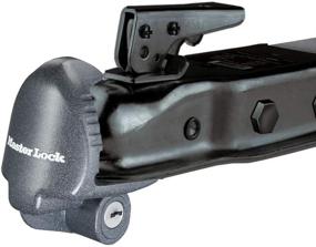 img 3 attached to Черный универсальный замок для прицепного устройства - Master Lock 379ATPY